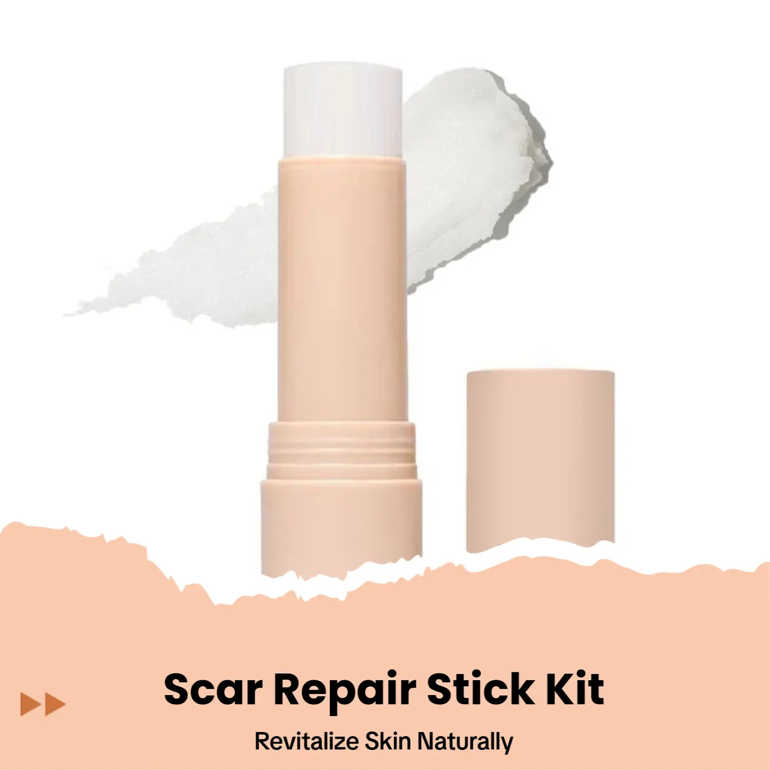 Silicone Scar Repair Stick for Surgical Scars and Stretch Marks - Moisturizing Treatment with Vitamin E and Centella Asiatica for Skin Repair, 0.15 oz, Silicone Gel For Scars
