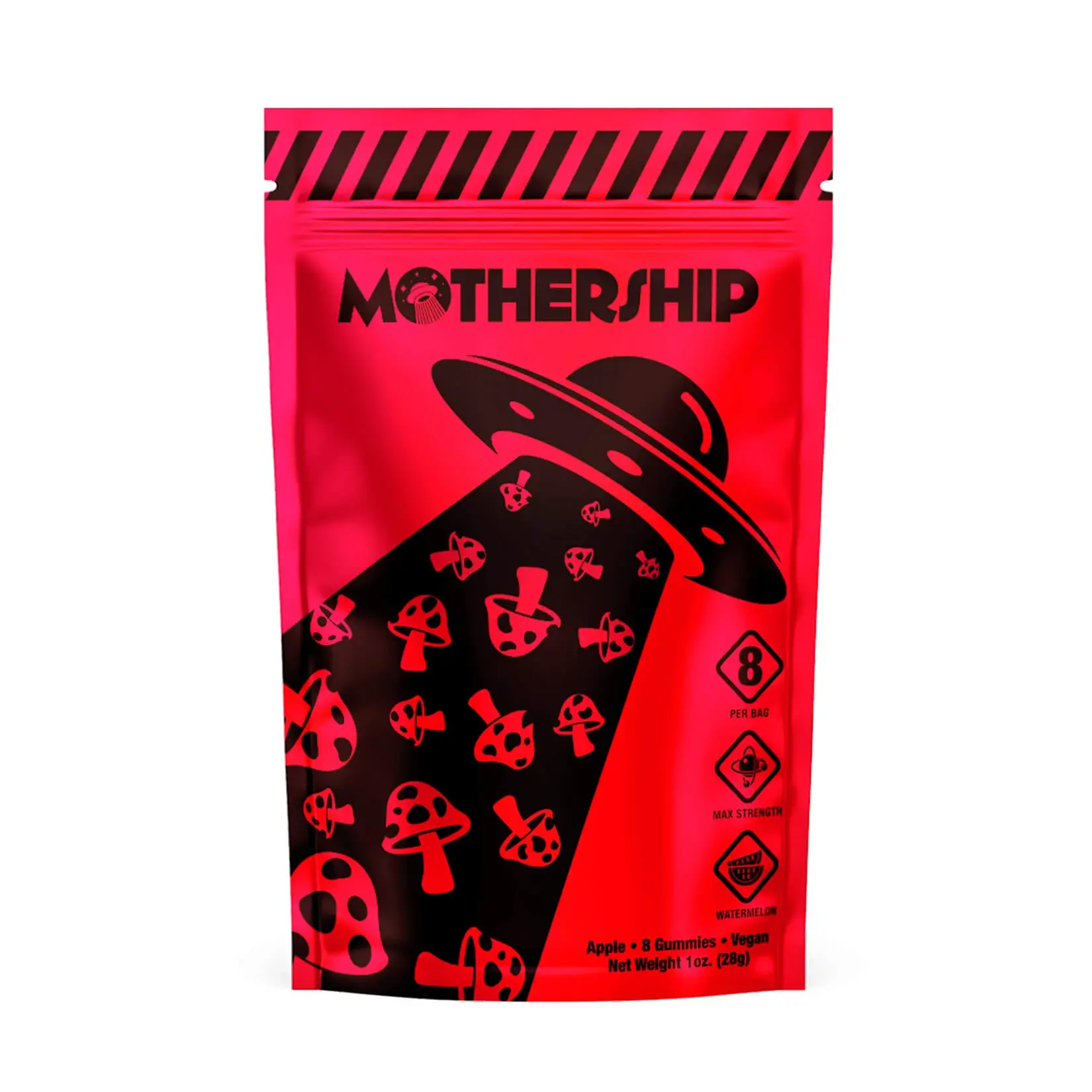 Mothership Extra Strength Mushroom Gummies – Watermelon Flavor For Enhanced Energy & Focus