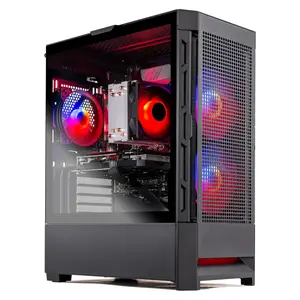 High-Performance Gaming PC – Ryzen 5 5500, RX 580, 16GB DDR4, MATX Case (All-White/All-Black) computer fully  built Desktop