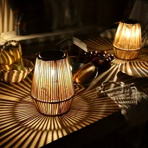 Solar Lantern Outdoor Waterproof Woven Hanging Decor, Persian Style, Perfect for Garden, Patio, Deck, Porch, Trees, Lawn, Pathway Decoration