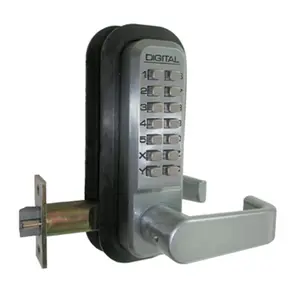 212 MAIN Lockey-OB Mechanical Keyless Lock, Oil Rubbed Bronze, Keyless Door Lock with Passage Function, Adjustable Latch, Double Combo, Lever Handles, Standard Holes for Motorcycle Entry Security, Digital Key Lock