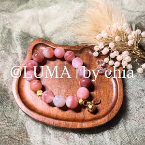 LUMA | by chia Rosy Lace Agate Beaded Bracelet