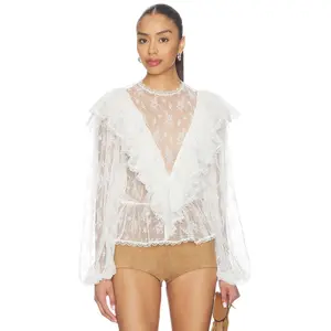 Ronny Kobo Talia Blouse in Ivory