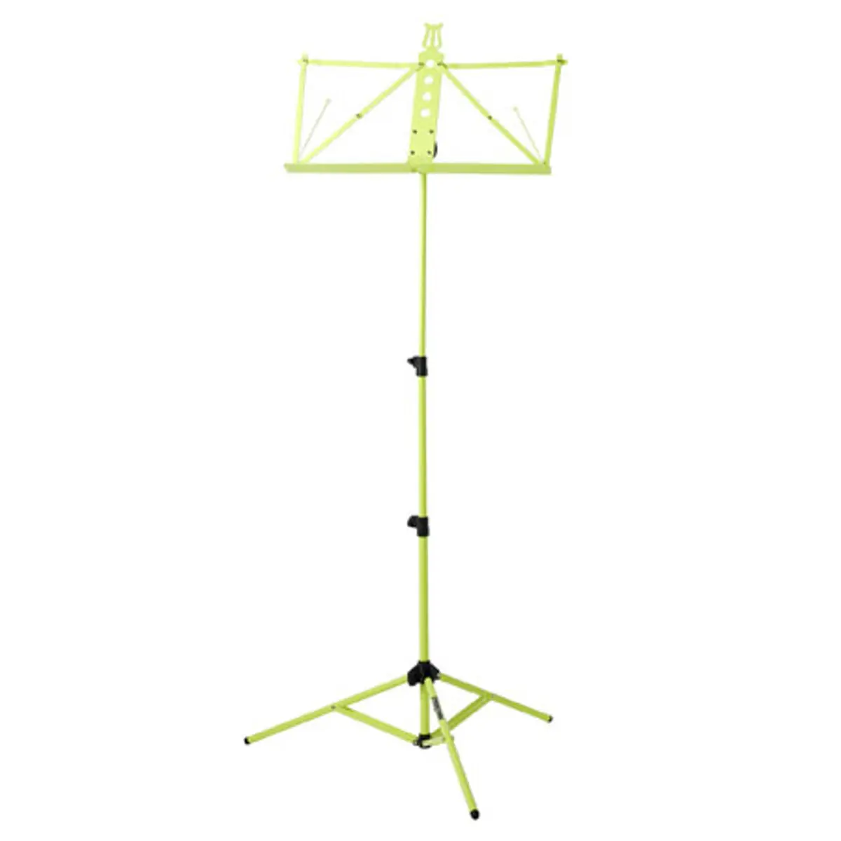 Strukture Deluxe Aluminum Music Stand with Adjustable Tray - Lime Green, Musical Instruments & Accessories Music Gear