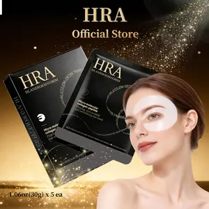 【HRA Official] Collagen Eye Patch  5 Patches, Korean Under Eye Patches for Puffy Eyes and Dark Circles, Anti-Wrinkle, Collagen, Caffeine, Niacinamide, Ceramide, Antioxidant, Skin Care