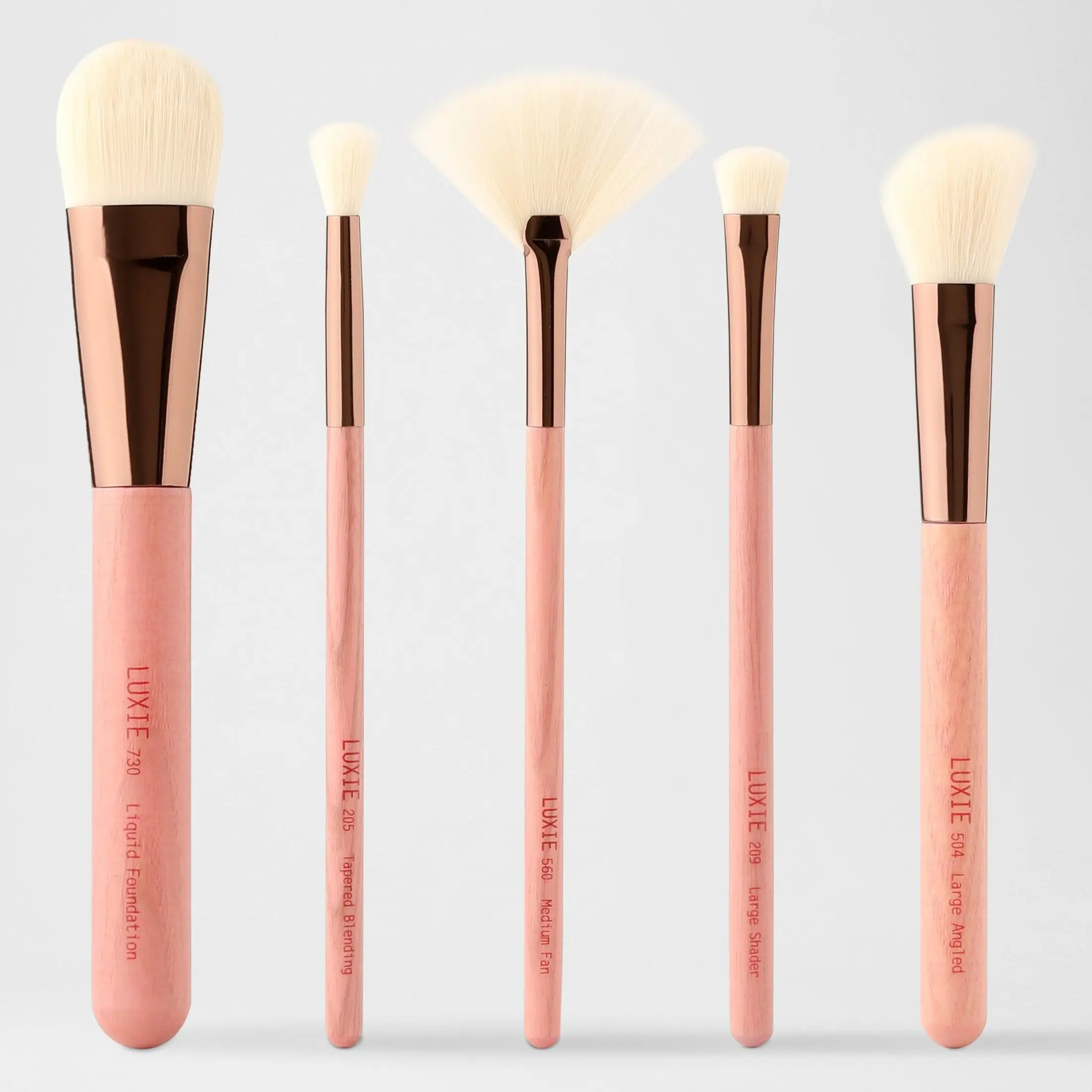 LUXIE Face&Eye Makeup Brush Set, Pro-Quality, Foundation, Blending, Shader and Angled Brushes LUXIE Face&Eye Makeup Brush Set, Pro-Quality, Foundation, Blending, Shader and Angled Brushes
