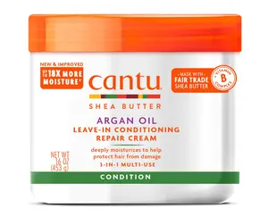 Cantu Argan Oil Leave-In Repairing Conditioner Cream, 16 oz