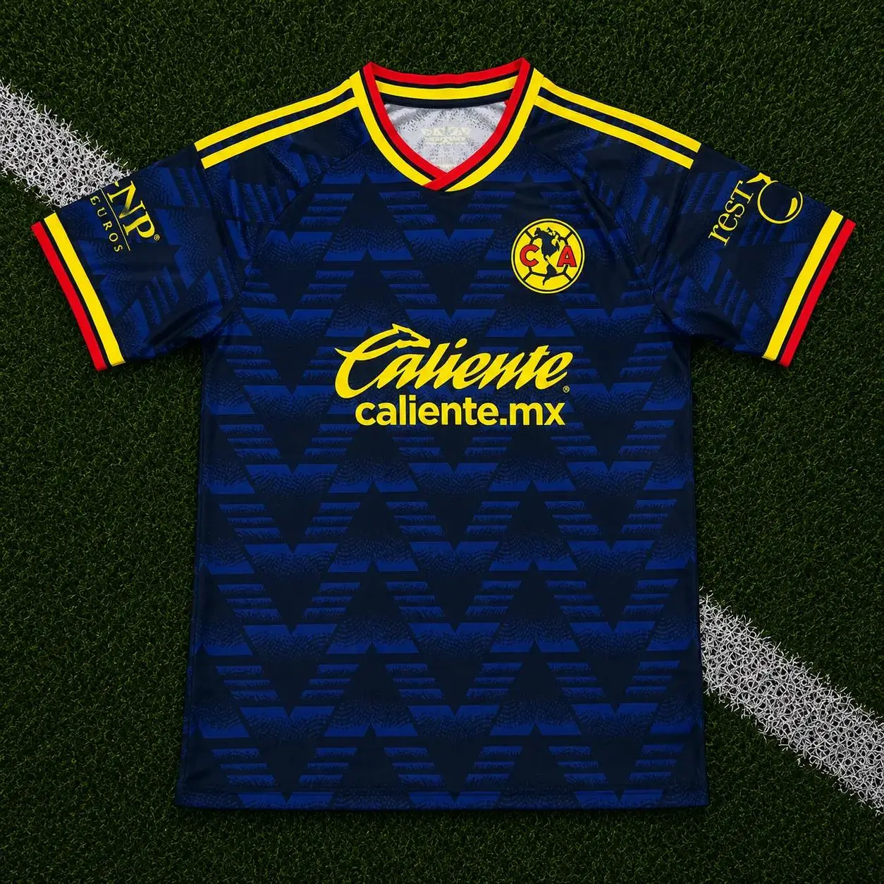 Royal Blue Club América Home Shirt 2026-2027 – Short Sleeve Soccer Jersey, Quick-Dry Breathable Sports Top, Liga MX Fan Game Day Apparel