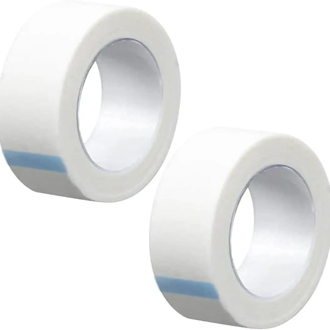 Professional Durable Eyelash Extension Tape, Easy Tear Nonwoven Fabric, 2 Rolls, Ideal for Lash Extensions, Adhesive Tape, Glue Alternative