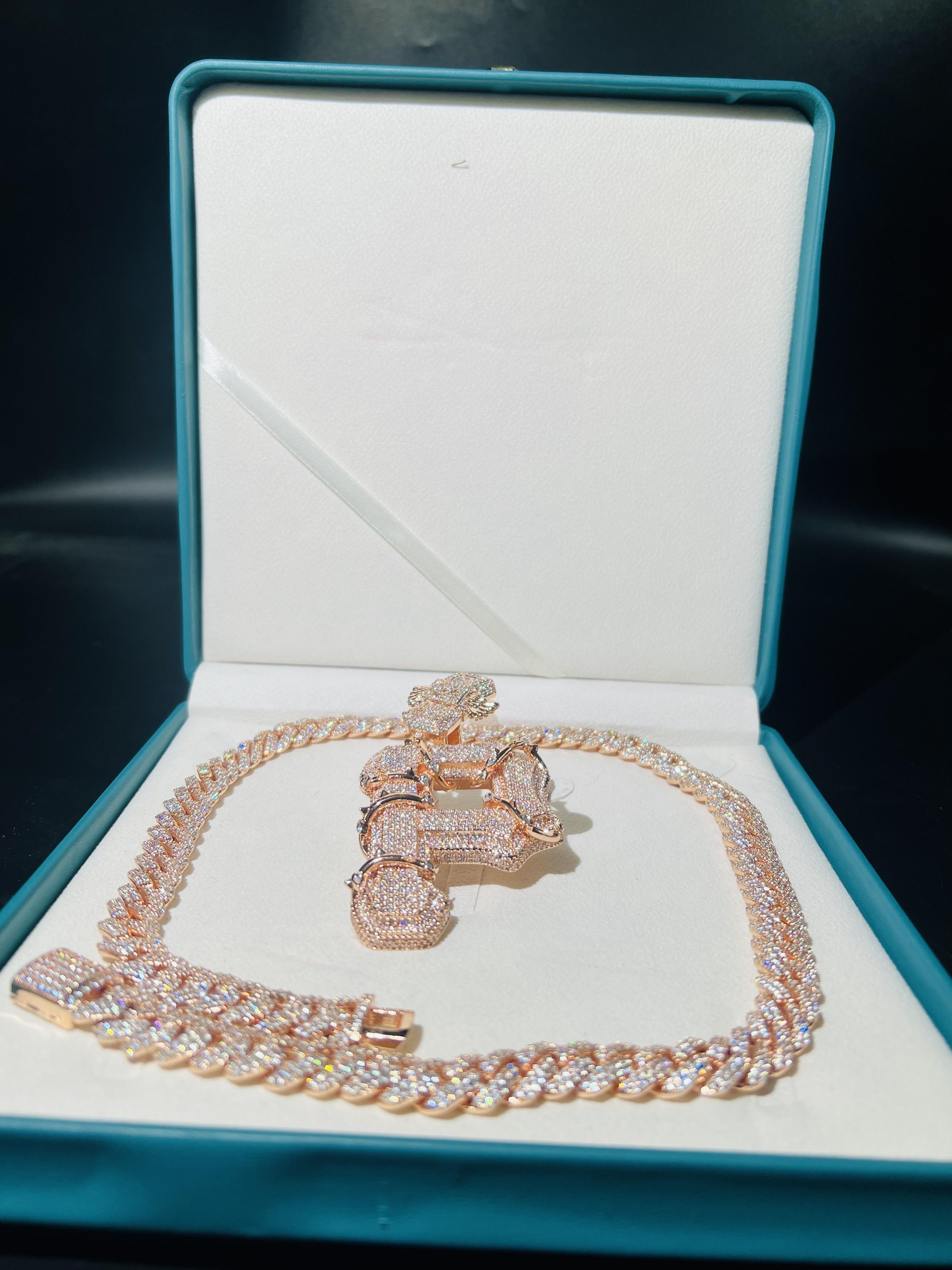 Luxury letter P pendant hip-hop jewelry iced diamond pendant VVS custom long stick iced diamond luxury high-end dynamic initial pendant fashion trendy high-end style pendant