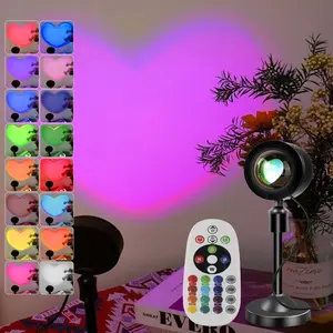 Sunset Lamp Projection  Romantic Atmosphere Creation with Remote Control for Bedrooms Photography Parties TikTok Live and Room Decoration