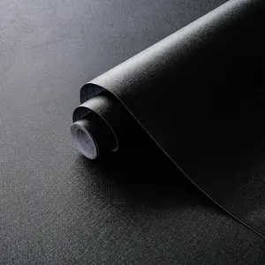 17.7''x118'' Peel and Stick Wallpaper Black Contact Paper for New Environmentally Friendly Materials Thickening Upgrade Embossed Renter Friendly Wall Paper Modern Vinyl Wrap Countertop Bedroom