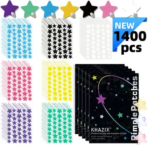 1400 Pack Cute Star-shaped Daily Pimple Patches for Face, Hydrocolloid Acne Cover with Tea Tree Oil, Blemish Patches Blemish Relief Care Effective Gentle Absorption & Protection, Facial Patches