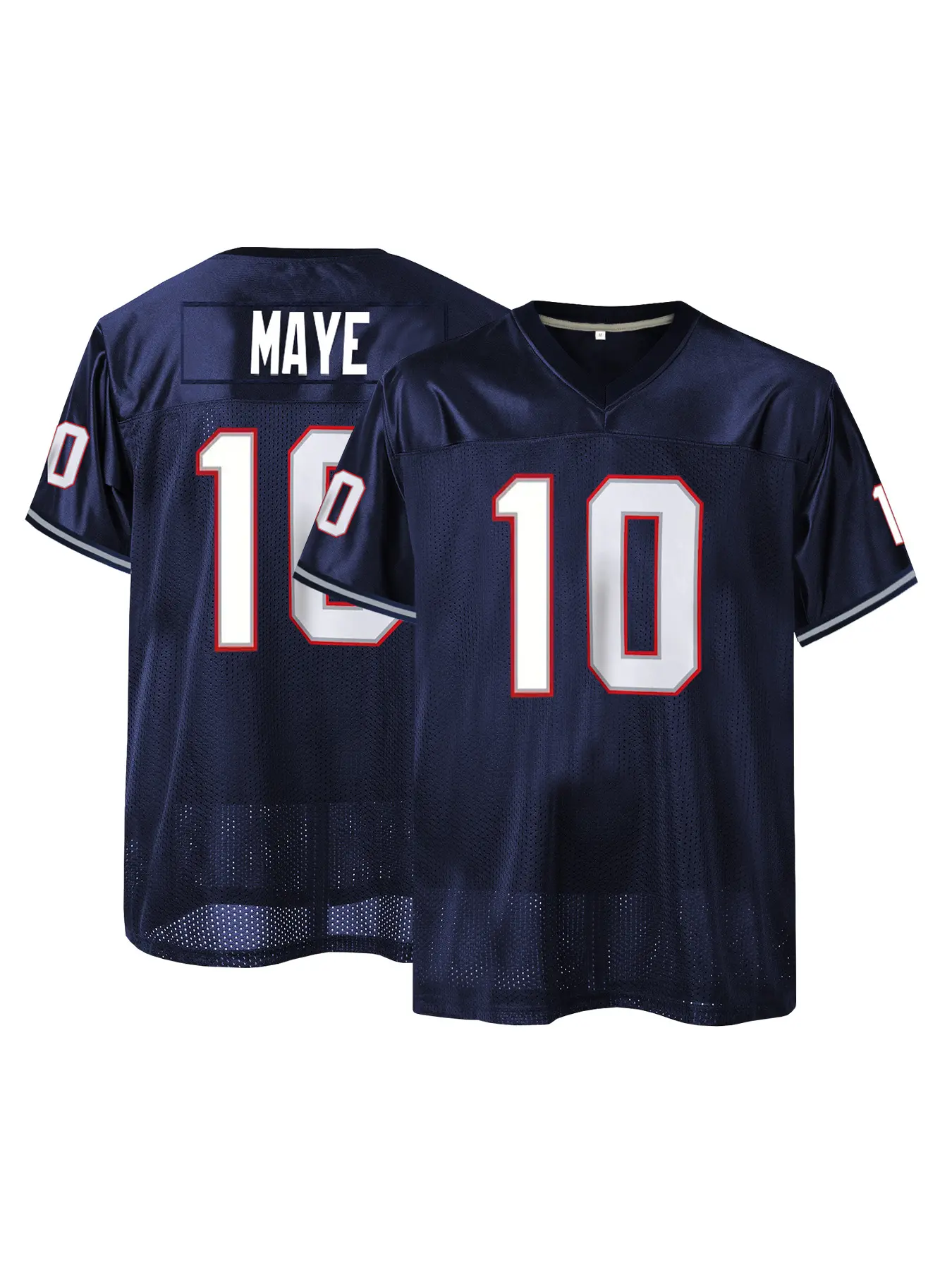 Men's American Football Jersey-Breathable & Embroidered, Patriots #10 #12 Rugby Jersey,V-Neck, Short Sleeve, Loose Fit for Casual, Streetwear &Sports Activities, Jersey Shirts, Jersey Top, Sports Tops, Athletic Tops, Sportswear Clothing