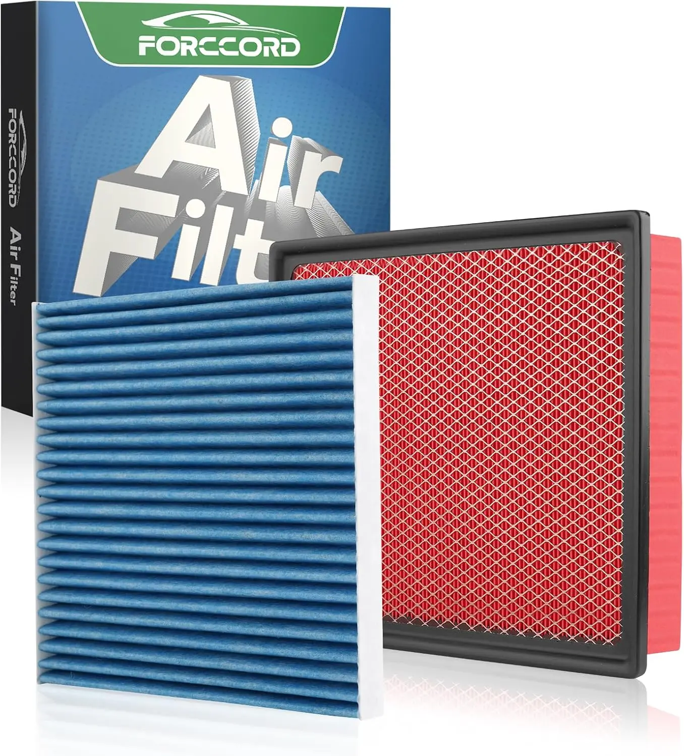 FORCCORD Toyota Tacoma Cabin Air Filter & Engine Air Filter Replacement Kit 2016-2023 V6, Replace CF10374 CA11895, Air Filter Set Car Accessories