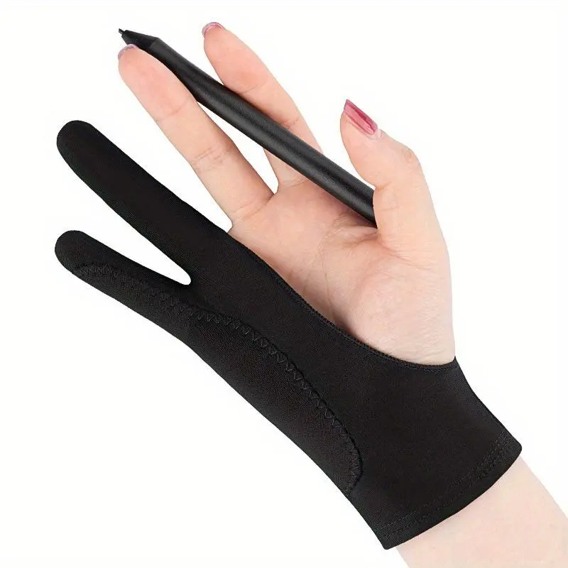 Anti-touch Two-Finger Hand Painting Gloves For Tablet Digital Board Screen Touch Drawing Anti-fouling Oil Painting Artist Supplies Art Supplies