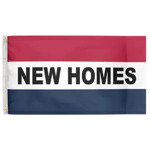 New Homes Red White & Blue 3'X5' Flag 100D Polyester (90cm x 150cm) Business Flag (B12) RolFlags