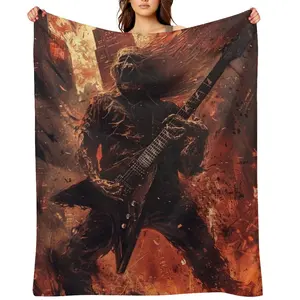 Iron Maidens Flannel Blanket - Lightweight, Soft And Comfortable Gift Blanket, Suitable For Boys, Girls And Adults, Modern And Rural Decoration, Home Room Decoration, Suitable For All SeasonsD910-614