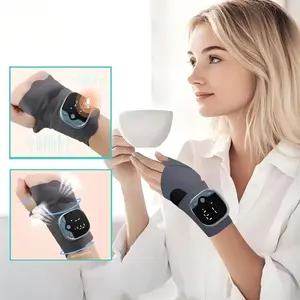 Electric Wrist Massager, Vibration Heating Belt (5 Modes 9 Intensities), Wireless Wrist Heating Pad, Men Women Hand Care Device