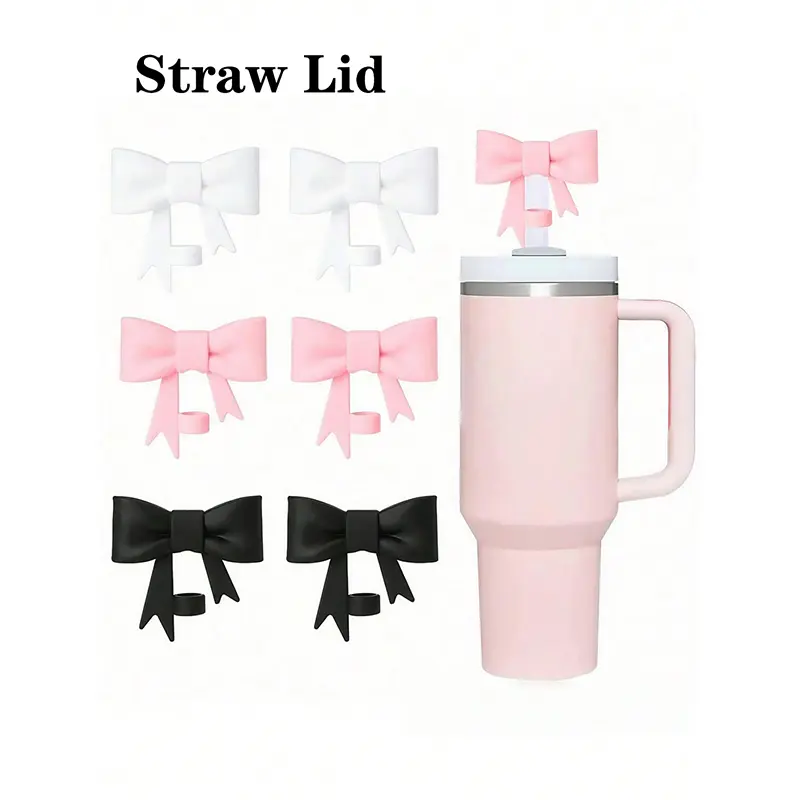 Stainless Steel Bow Straw Cover Cap Topper for Stanley 30oz & 40oz Tumbler
