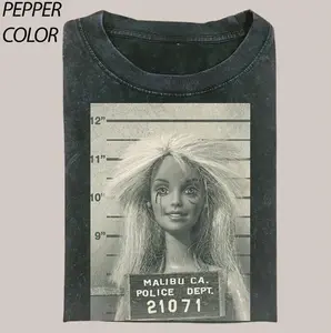 FUNNY BARBIE SHIRT, Unisex Funny Meme Cringe Shirt, Printed Design Unisex Oversized Crewneck T-Shirt, Casual Comfort for Streetwear Fashion Men and Women's Top Daily Wear