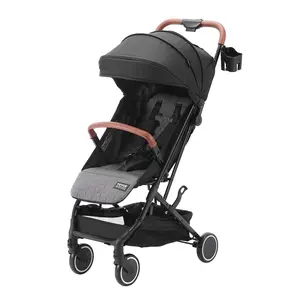 VEVOR Standard Baby Infant Stroller, Toddler Stroller with 95 ° -150 °   Adjustable Backrest & & 0/90 ° Adjustable Footrest & One-click Folding, Newborn Stroller with Cup Holder and Carry Bag, Black 3d  wall