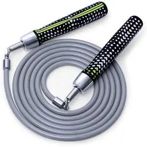 Hererope Weighted Jump Ropes for Men & Women, 1LB Jump Rope Weighted With Ball-bearing, No-Slip Grip, Durable Steel Cable, Heavy Jump Rope Designed for Fitness, High-Intensity Strength Workouts, crossfit