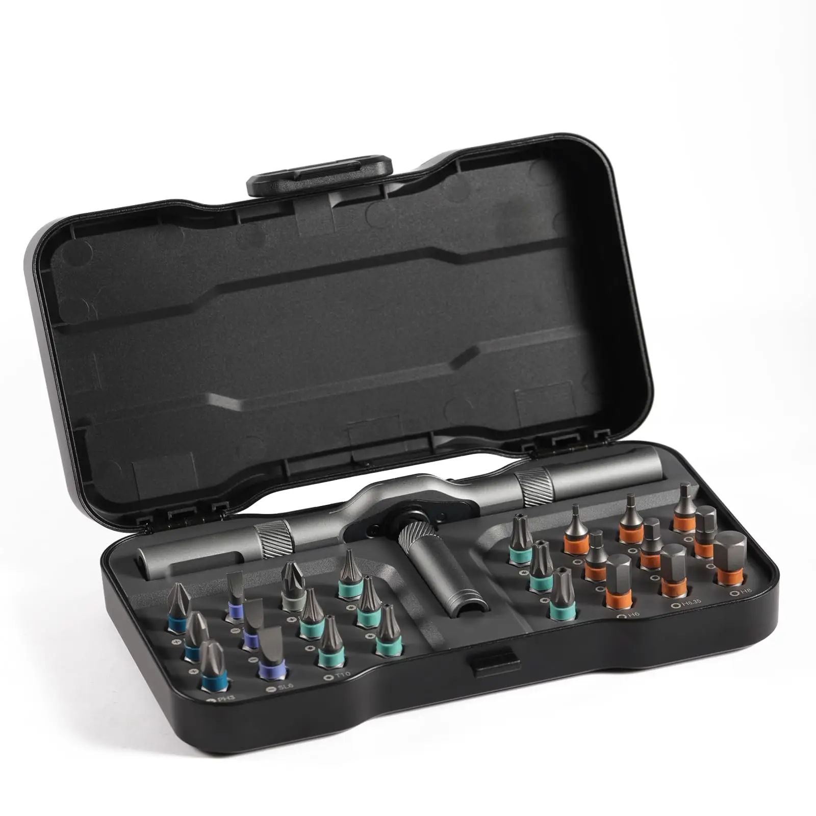 24-in-1 Ratchet Screwdriver Set, Magnetic Precision Bits with Detachable Handle & Case, Multi-Purpose Mini Screwdriver Kit for DIY, Electronics, Watch