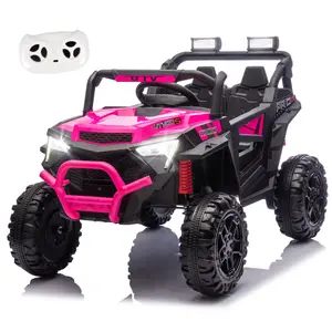 24V 400W Kids Ride on Electric Car UTV with 2.4G Remote Control LED Lights USB MP3 Bluetooth Power Display for Children Aged 2-4 - Trike