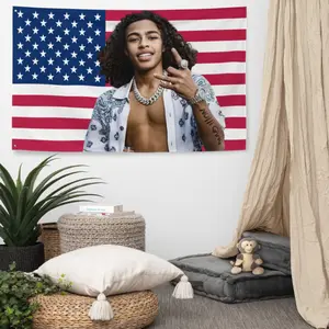 DD Osama Flag - Rap Star American Flag Home Decor 60in*40in Tapestry