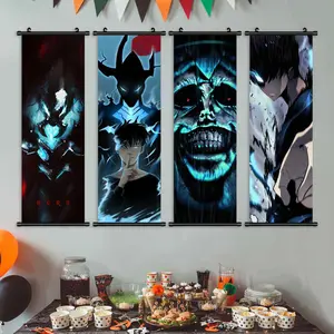 Anime Dark Character Posters Set, Anime Design Modern Art Decor for Living Room & Bedroom Walls, High-Definition Waterproof Wall Art Prints, Wall Art Decoration