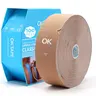 OKTAPE Kinesiology Sports Tape (1 Roll of 100 Pre-Cut 2in×10in/Pcs) - High-Quality Acrylic Adhesive, Latex-Free Hypoallergenic Materials, Waterproof Breathable Elastic Cotton, Water Wave Design, Adult Knee Joint Muscle Support, Improves Blood Circulation