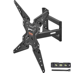 VEVOR Full Motion TV Mount Fits for Most 26-55 inch TVs, Swivel Tilt Horizontal Adjustment TV Wall Mount Bracket with Articulating Arm, Max VESA 400x400mm , Holds up to 99 lbs