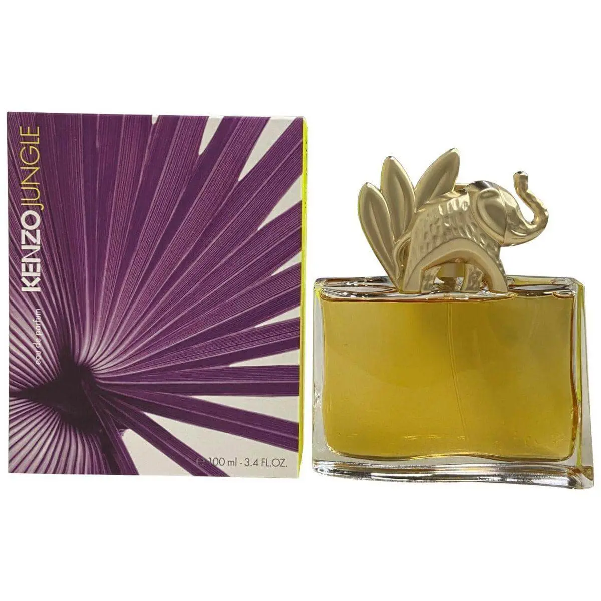 KENZO Jungle Indulgent Citrus Woody EDP Spray for Women - 3.4 fl oz, Amber Elegant Spicy Women's Fragrance, New in Box, Amber Women's Fragrance