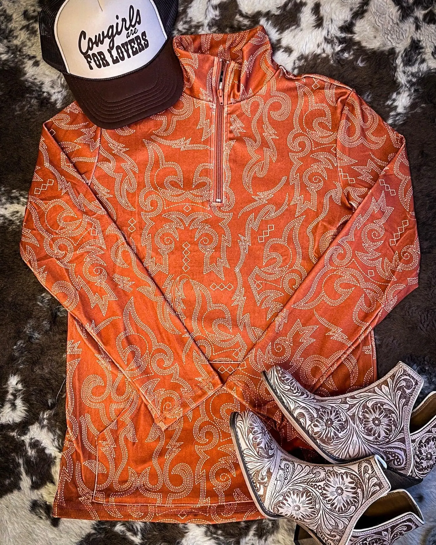 Rustic Ranch Fitted Pullover by Sterling Kreek