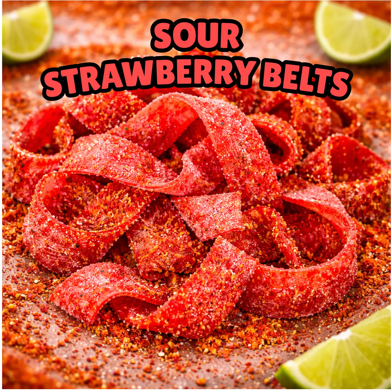 Sour Strawberry Belts