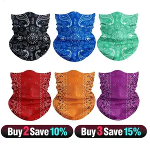 6Pcs Spring Warmth Windproof Neck Gaiter Set Unisex Face Mask Seamless Bandana & Multi-Use Headwear Ideal for Biking, Fishing, Climbing & Outdoor Sports Balaclava Tactical Camo, Full Balaclava, Ski Mask, Sun Visor Cap Tactical Camo UV Protection tiktoksho