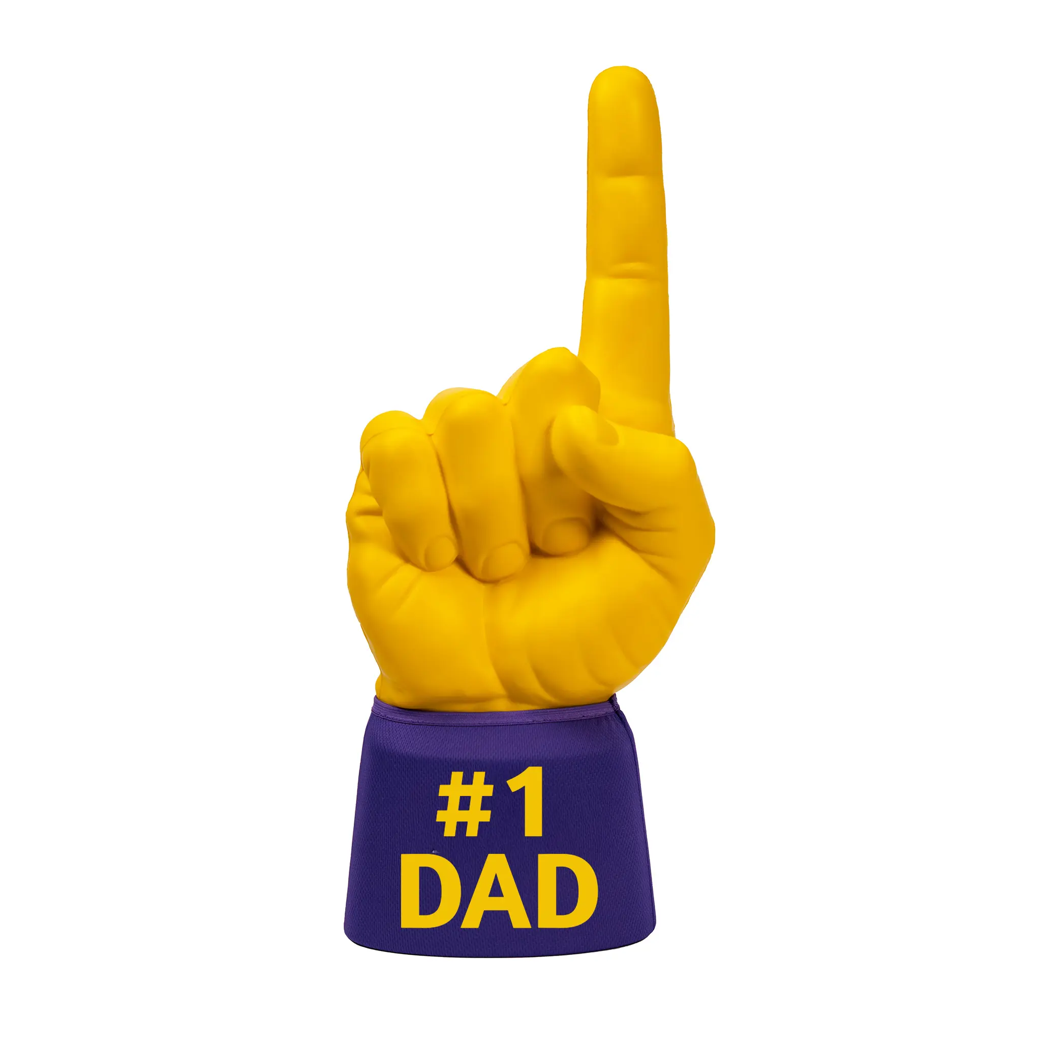 #1 Dad RadHand Foam Finger - Yellow & Purple