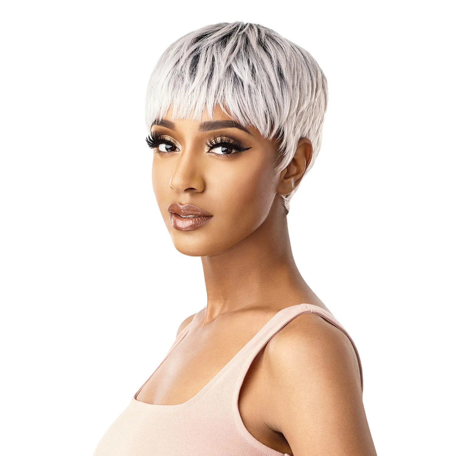 Outre Wigpop Nola Short Wavy Cut Wig for Women, Heat-Friendly Synthetic Fiber, Daily Wear Fashion Accessory, Fashion Wig, Daily Wear Wig
