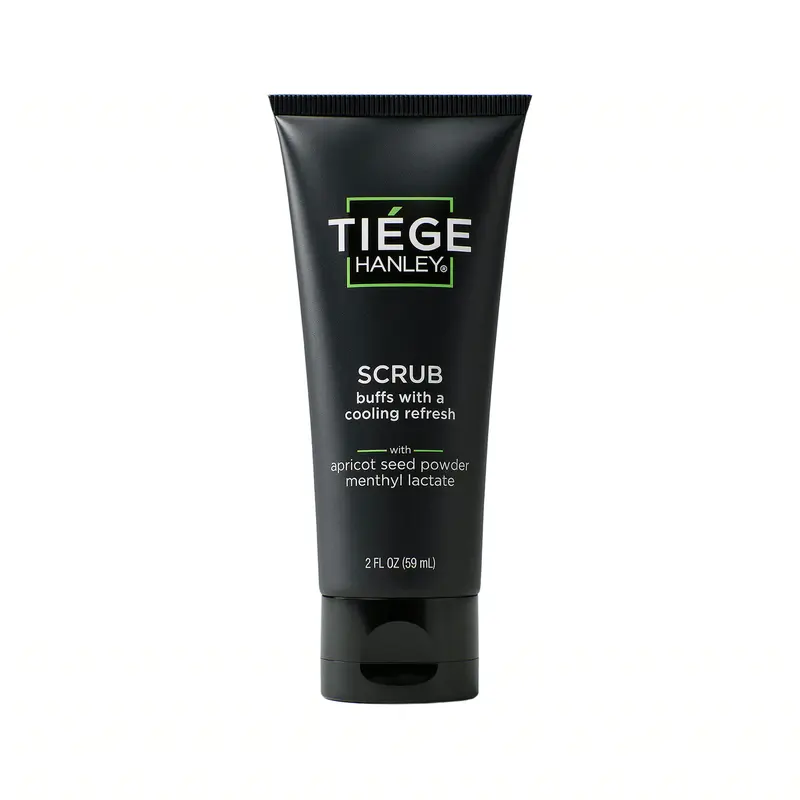 Tiege Hanley Exfoliating Face Scrub - Apricot Seed Powder + Niacinamide - Deep Pore Exfoliate + Dead Skin Removal (2 oz)