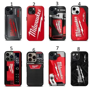 MILWAUKEE Tool Black Box Phone Cases, Vintage Design Print Tough Phone Case For iPhone 16/15/14/13/12/11/X/8 Plus Pro Max Mini, Accessories Protection