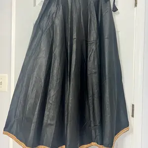 Black chaniya for Navratri Plain