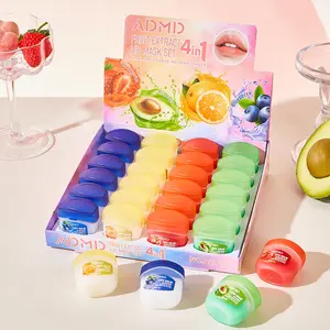 24-Piece Set Hydrating Fruit-Flavored Lip Balm & Lip Mask, Christmas Stocking Stuffers, Essential for Autumn and Winter, Perfect Gift for Friends and Family.​