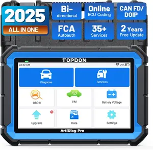 TOPDON ArtiDiag Pro Car Diagnostic Scan Tool, Online-Coding & OE-Level Full Systems Diagnosis, 35+Maintenance OBD2 Scanner 2-Year Free Update Automotive Scan Tool Bidirectional Scan Tool