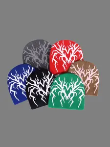 Unisex Y2K Heart Spider Knit Beanie, Halloween Fashion Hat, Streetwear Hip Hop Cap, Fall Winter Warm Beanie for Men Women