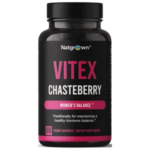 Natgrown Vitex Chasteberry Supplement for Women 1,000 mg - Agnus Castus Chaste Tree Vitex Berry Fruit Extract Capsules
