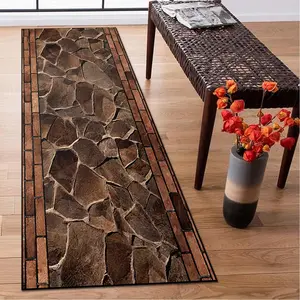 Rock Pattern Floor Mat, 1 Count Non-slip Soft Comfortable Floor Carpet, Decorative Area Rug for Home Living Room Bedroom Hotel