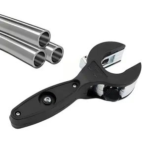 Ratchet tubing cutter, a 5/16-1-1/8 inch stainless steel copper aluminum one handed quick cutting tool for household work, tubing cutter 1/4 "to 7/8", 2-in-1 closed quarter tube compact cutter, used for cutting PVC, PP, and plastic hoses