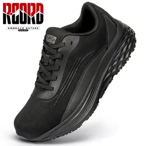 R CORD Women’s Waterproof Oil-Resistant Work Shoes – Non-Slip Chef Sneakers for Kitchen & Restaurant (Black) Girls