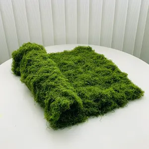39.37in Artificial Wool Moss Mat Sustainable Nylon Material for Wall & Table Decor Christmas Festival Decoration Micro Landscape Making